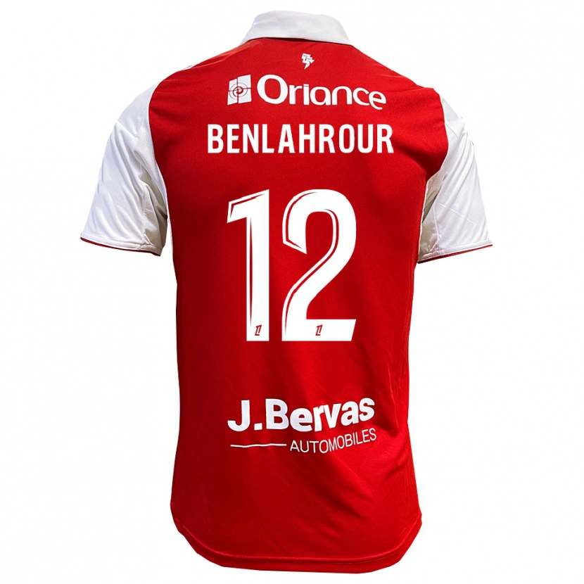 Danxen Kobiety Ilyes Benlahrour #12 Czerwono-Biały Domowa Koszulka 2025/26 Koszulki Klubowe