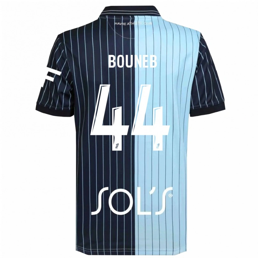 Danxen Kobiety Ismaïl Bouneb #44 Granatowo-Błękitny Domowa Koszulka 2025/26 Koszulki Klubowe