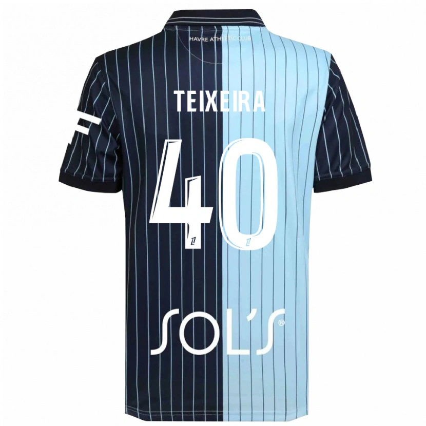 Danxen Kobiety Alex Teixeira #40 Granatowo-Błękitny Domowa Koszulka 2025/26 Koszulki Klubowe