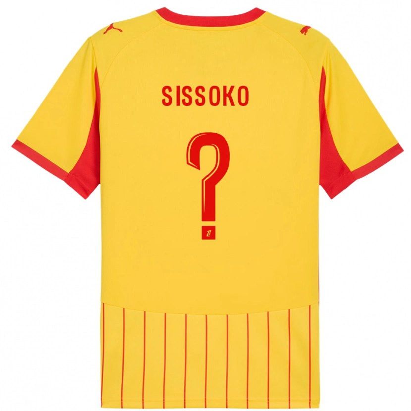 Danxen Kobiety Mohamed Sissoko #0 Żółto-Czerwony Domowa Koszulka 2025/26 Koszulki Klubowe