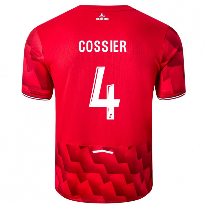 Danxen Kobiety Isaac Cossier #4 Czerwono-Biały Domowa Koszulka 2025/26 Koszulki Klubowe