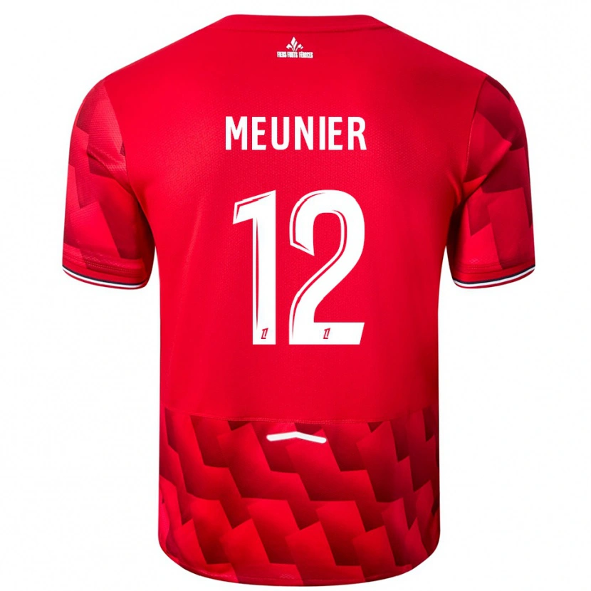 Danxen Kobiety Thomas Meunier #12 Czerwono-Biały Domowa Koszulka 2025/26 Koszulki Klubowe