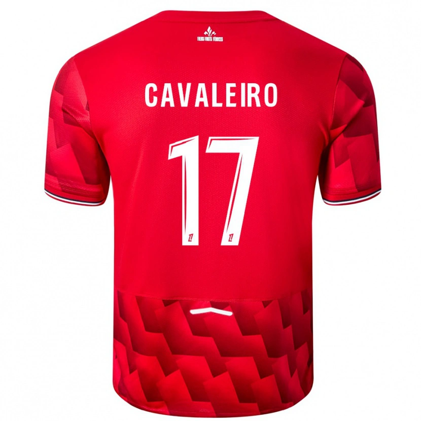 Danxen Kobiety Ivan Cavaleiro #17 Czerwono-Biały Domowa Koszulka 2025/26 Koszulki Klubowe