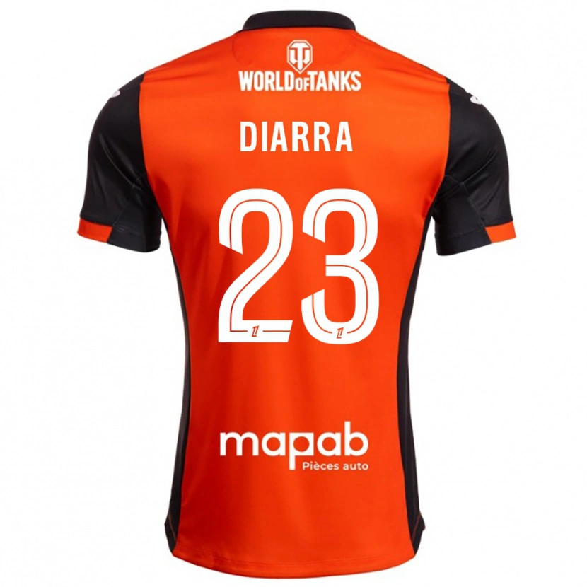 Danxen Kobiety Stéphane Diarra #23 Czarno-Pomarańczowy Domowa Koszulka 2025/26 Koszulki Klubowe
