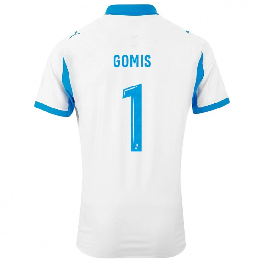 Danxen Kobiety Ibrahim Gomis #1 Biało-Błękitny Domowa Koszulka 2025/26 Koszulki Klubowe
