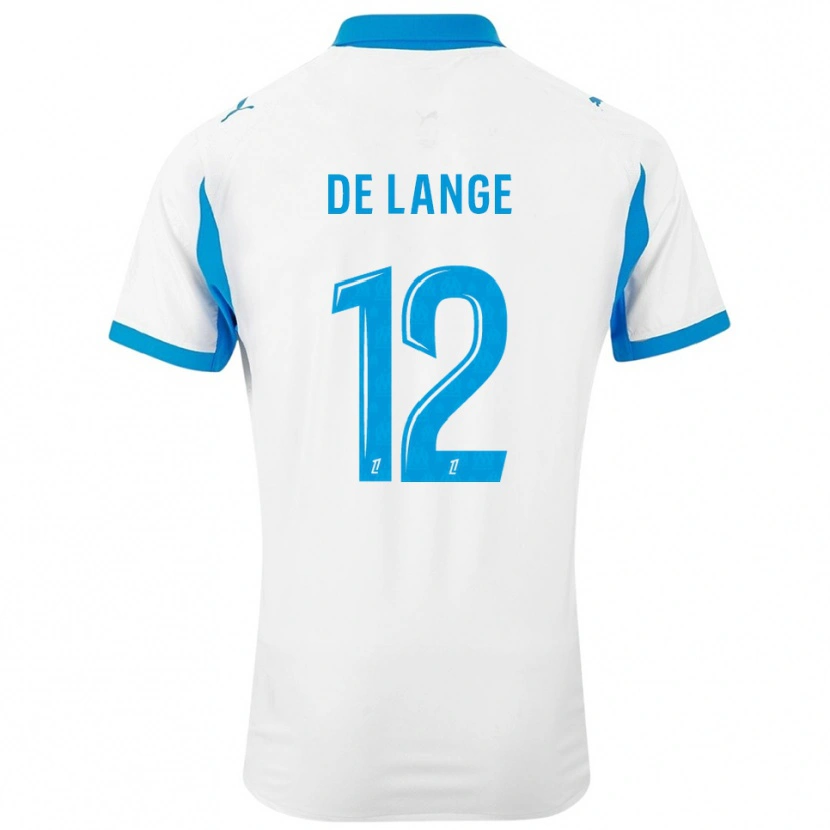 Danxen Kobiety Jeffrey De Lange #12 Biało-Błękitny Domowa Koszulka 2025/26 Koszulki Klubowe