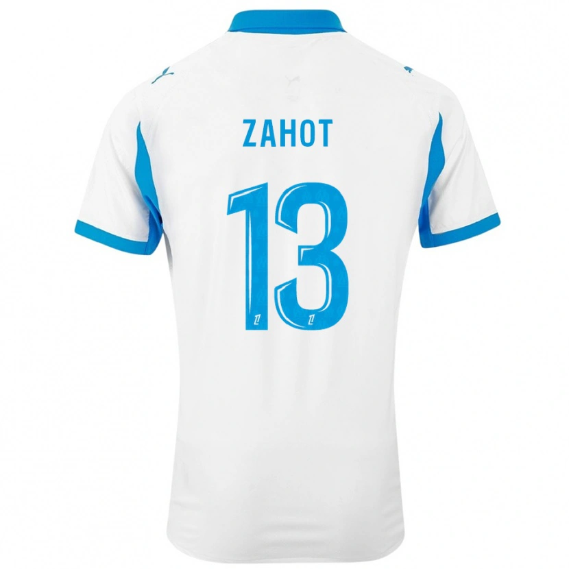 Danxen Kobiety Sarah Zahot #13 Biało-Błękitny Domowa Koszulka 2025/26 Koszulki Klubowe