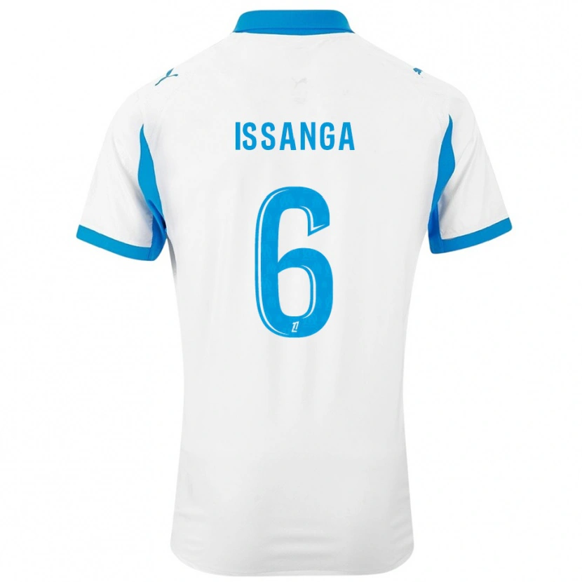 Danxen Kobiety Alexandre Issanga #6 Biało-Błękitny Domowa Koszulka 2025/26 Koszulki Klubowe