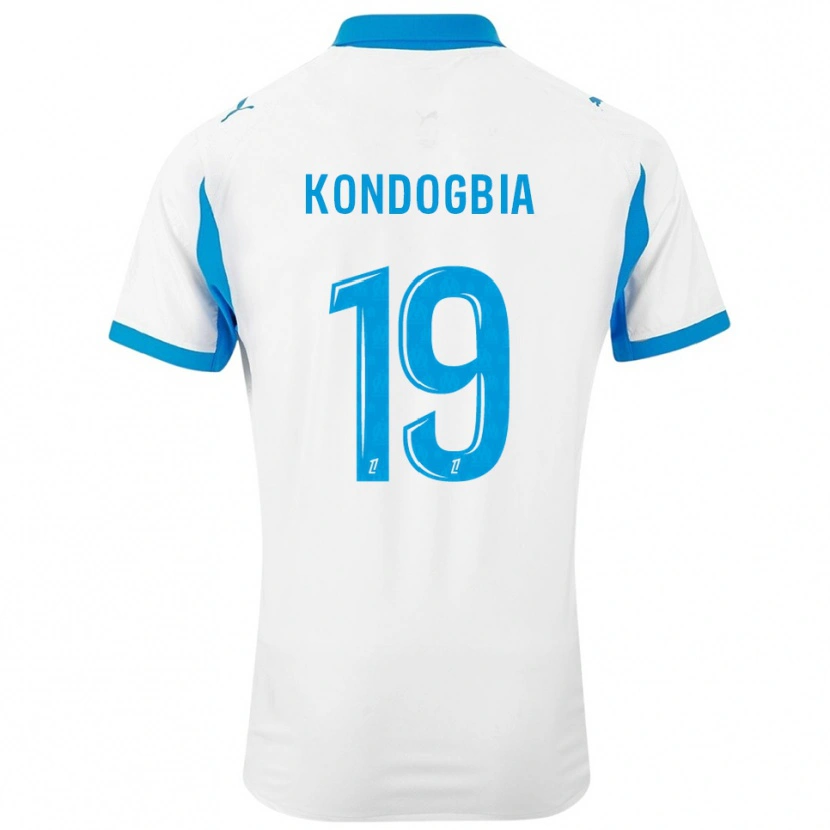 Danxen Kobiety Geoffrey Kondogbia #19 Biało-Błękitny Domowa Koszulka 2025/26 Koszulki Klubowe