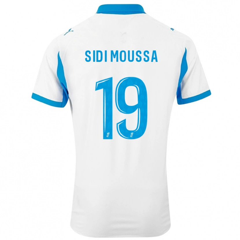 Danxen Kobiety Salima Sidi Moussa #19 Biało-Błękitny Domowa Koszulka 2025/26 Koszulki Klubowe