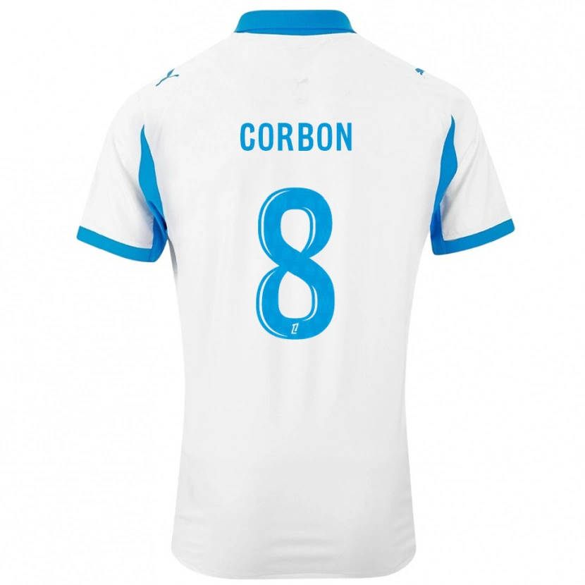 Danxen Kobiety Max Corbon #8 Biało-Błękitny Domowa Koszulka 2025/26 Koszulki Klubowe