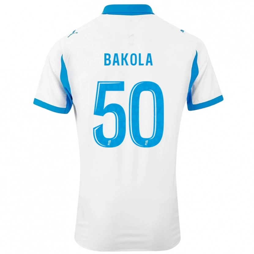 Danxen Kobiety Darryl Bakola #50 Biało-Błękitny Domowa Koszulka 2025/26 Koszulki Klubowe