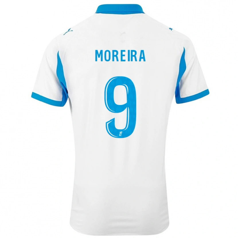 Danxen Kobiety Iuri Moreira #9 Biało-Błękitny Domowa Koszulka 2025/26 Koszulki Klubowe