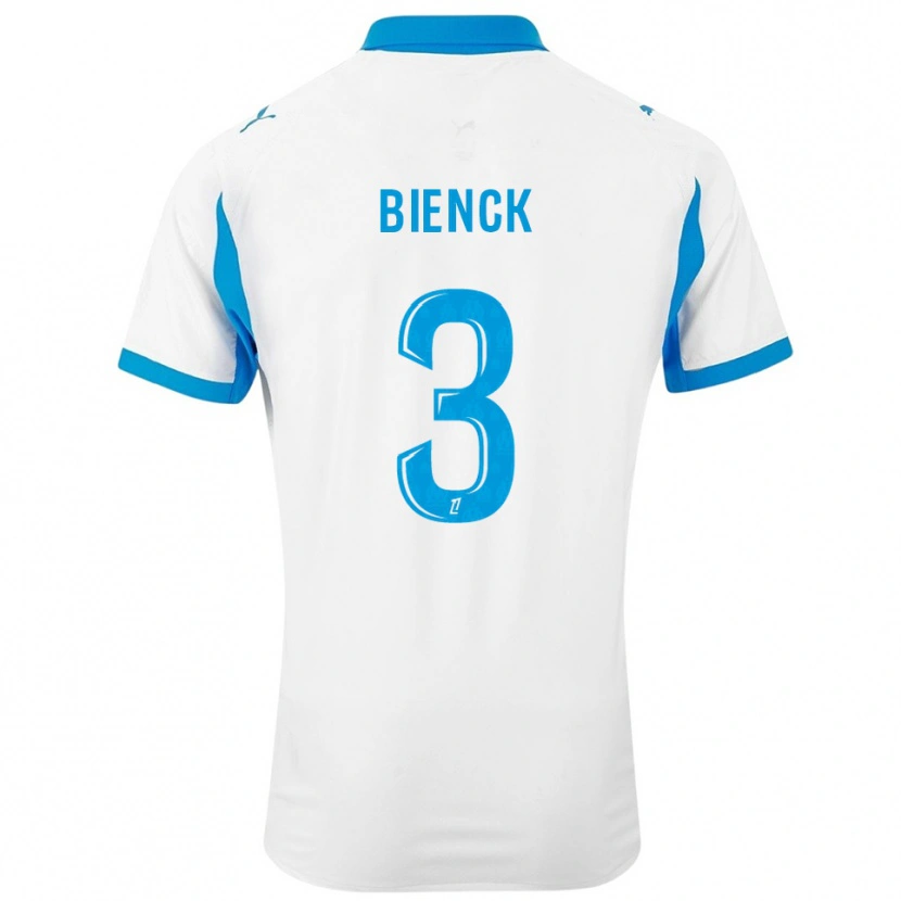 Danxen Kobiety Felix Bienck #3 Biało-Błękitny Domowa Koszulka 2025/26 Koszulki Klubowe