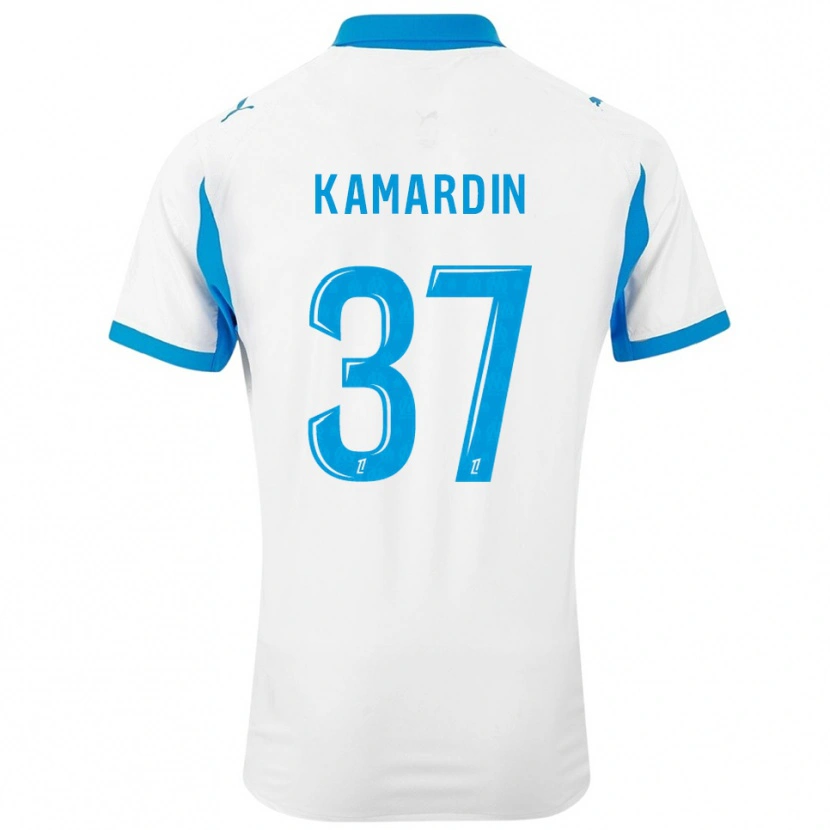Danxen Kobiety Aaron Kamardin #37 Biało-Błękitny Domowa Koszulka 2025/26 Koszulki Klubowe