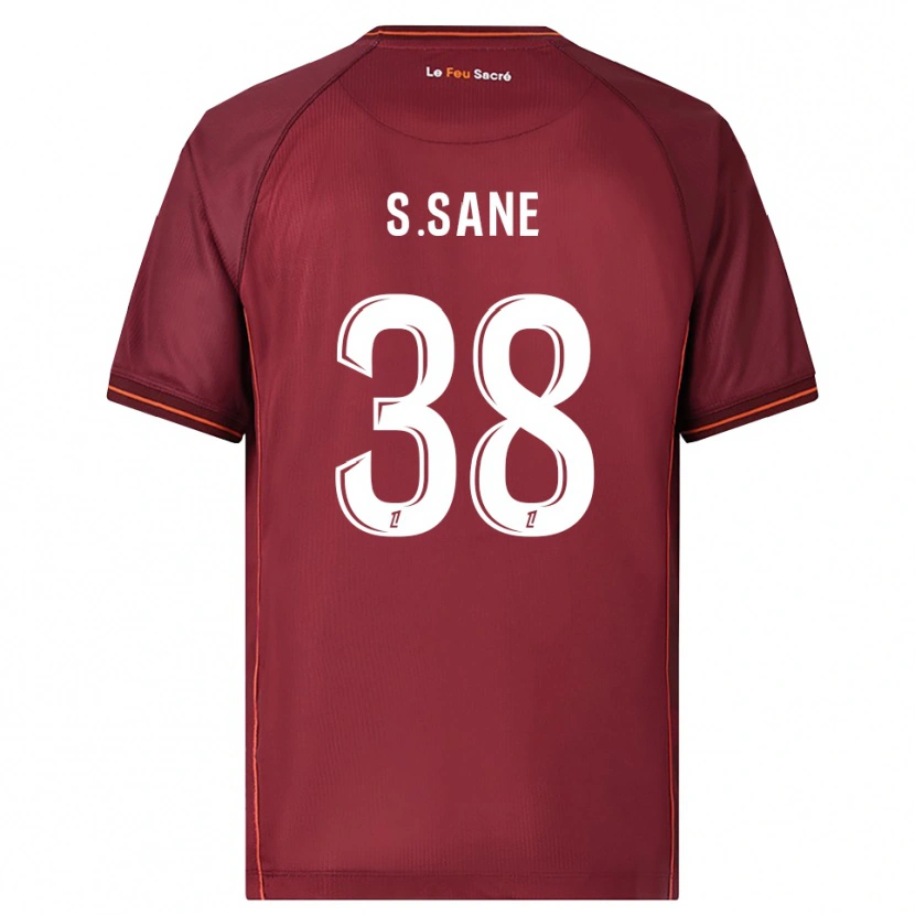 Danxen Kobiety Sadibou Sané #38 Bordowo-Biały Domowa Koszulka 2025/26 Koszulki Klubowe
