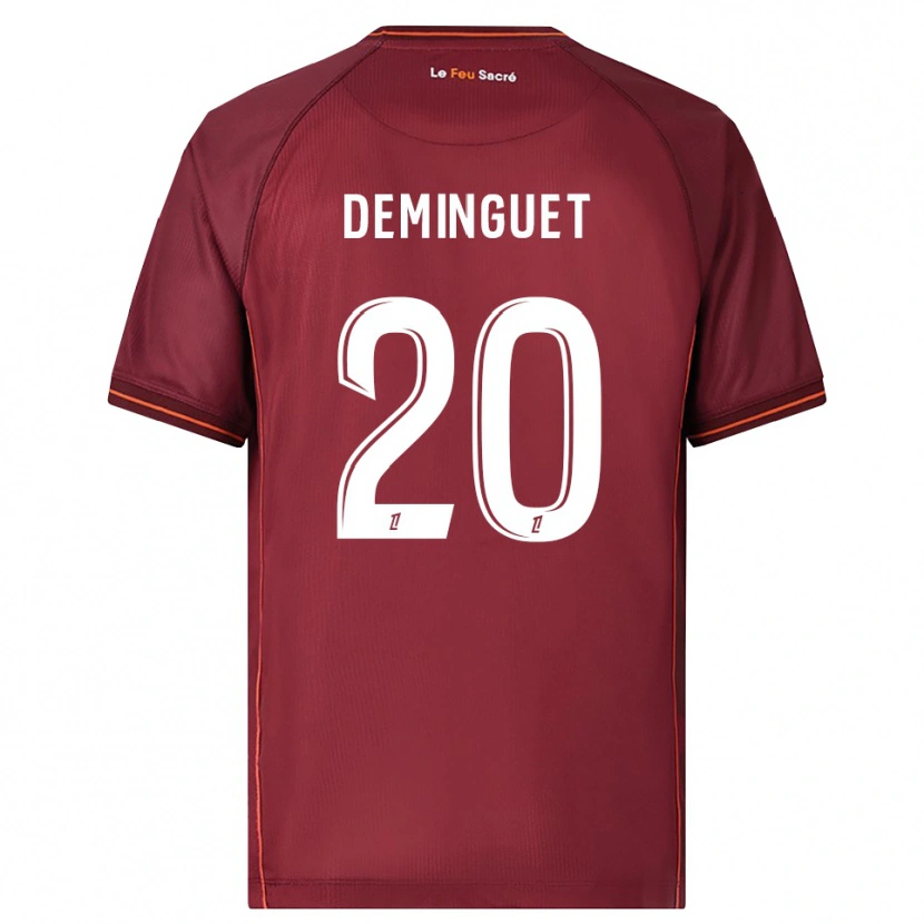 Danxen Kobiety Jessy Deminguet #20 Bordowo-Biały Domowa Koszulka 2025/26 Koszulki Klubowe