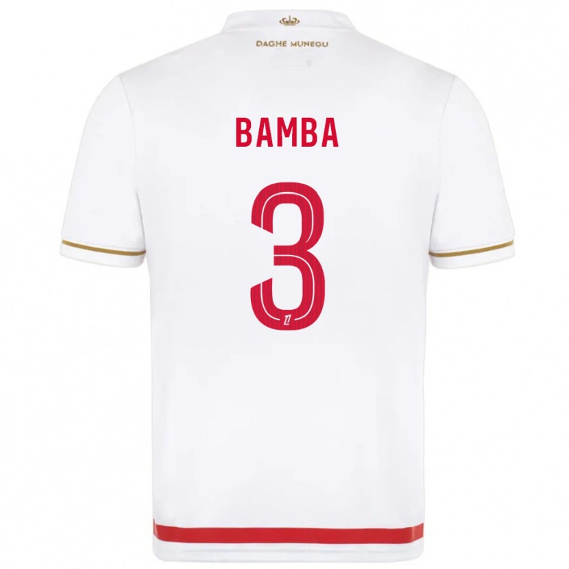 Danxen Kobiety Ismaïl Bamba #3 Czerwono-Biały Domowa Koszulka 2025/26 Koszulki Klubowe