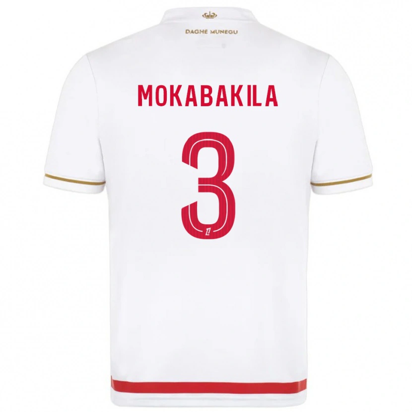 Danxen Kobiety Nick Mokabakila #3 Czerwono-Biały Domowa Koszulka 2025/26 Koszulki Klubowe