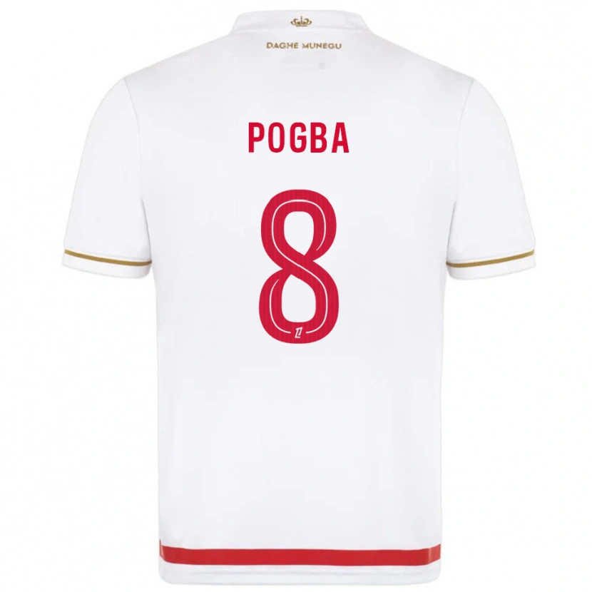 Danxen Kobiety Paul Pogba #8 Czerwono-Biały Domowa Koszulka 2025/26 Koszulki Klubowe