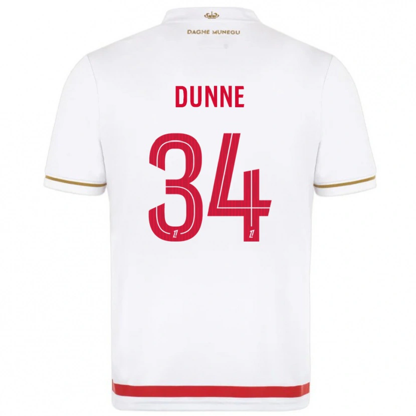 Danxen Kobiety David Dunne #34 Czerwono-Biały Domowa Koszulka 2025/26 Koszulki Klubowe