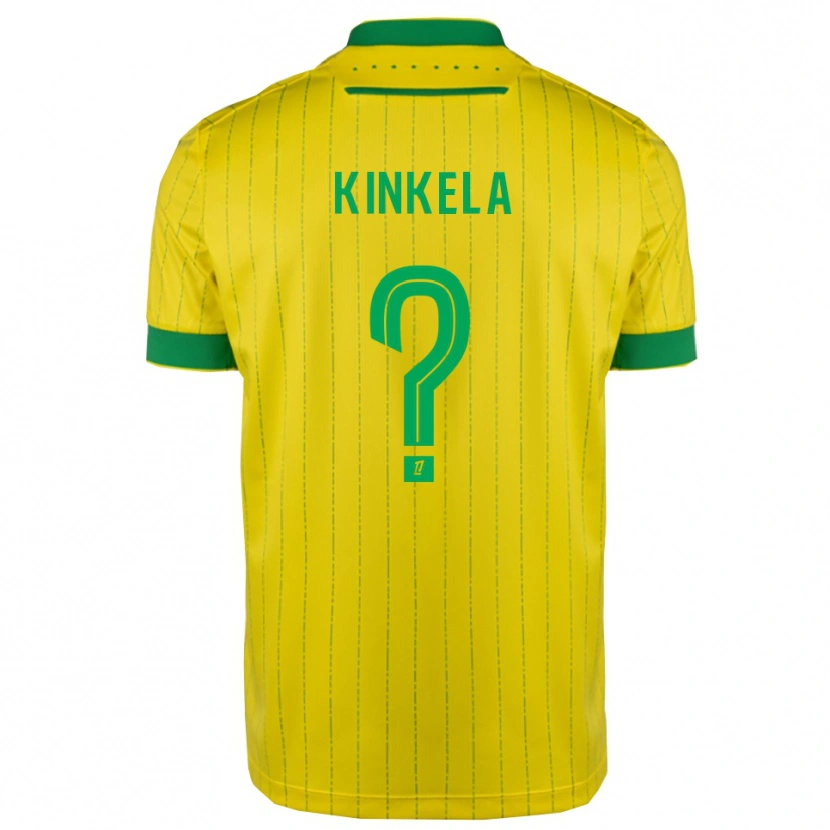 Danxen Kobiety Anthony Kinkela #0 Żółto-Zielony Domowa Koszulka 2025/26 Koszulki Klubowe