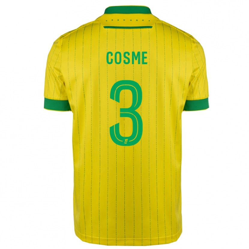 Danxen Kobiety Caitlin Cosme #3 Żółto-Zielony Domowa Koszulka 2025/26 Koszulki Klubowe