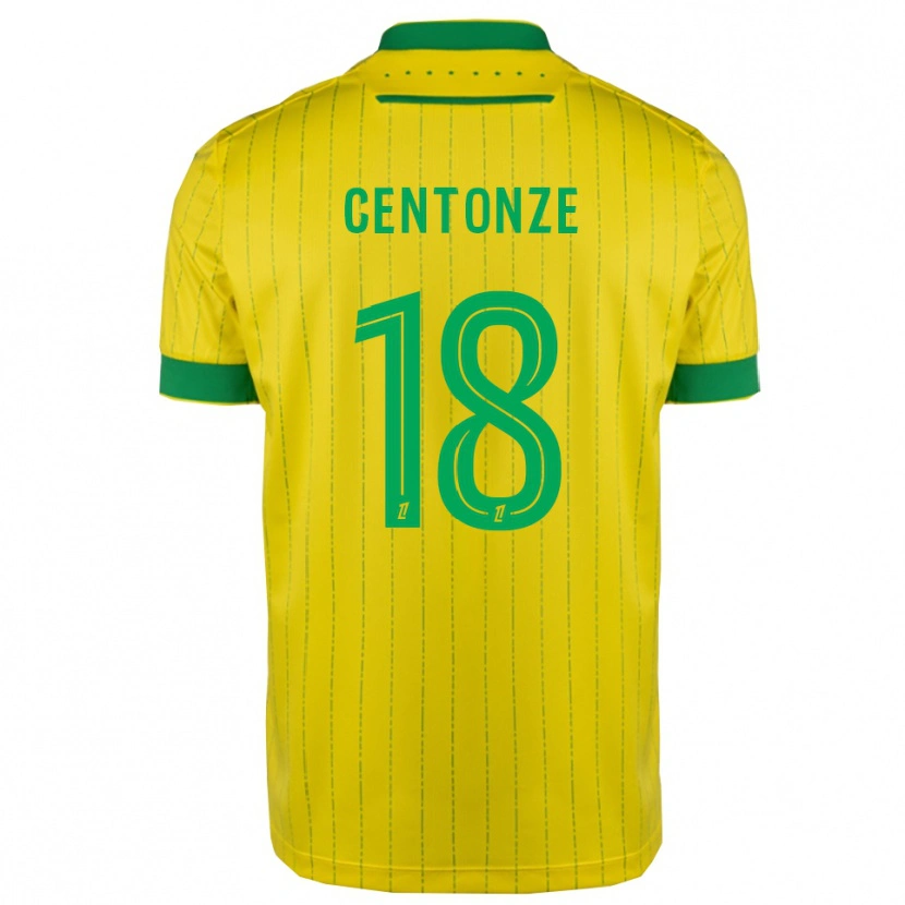 Danxen Kobiety Fabien Centonze #18 Żółto-Zielony Domowa Koszulka 2025/26 Koszulki Klubowe