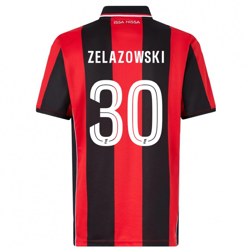 Danxen Kobiety Bartosz Zelazowski #30 Czerwono-Czarny Domowa Koszulka 2025/26 Koszulki Klubowe