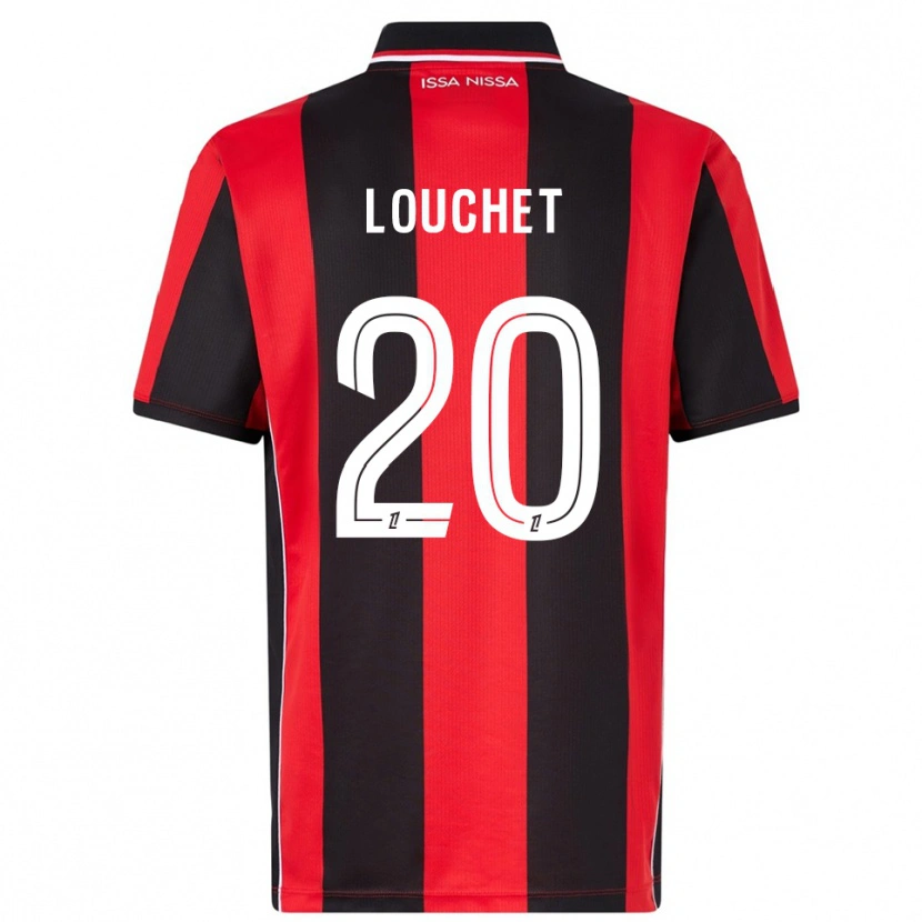 Danxen Kobiety Tom Louchet #20 Czerwono-Czarny Domowa Koszulka 2025/26 Koszulki Klubowe