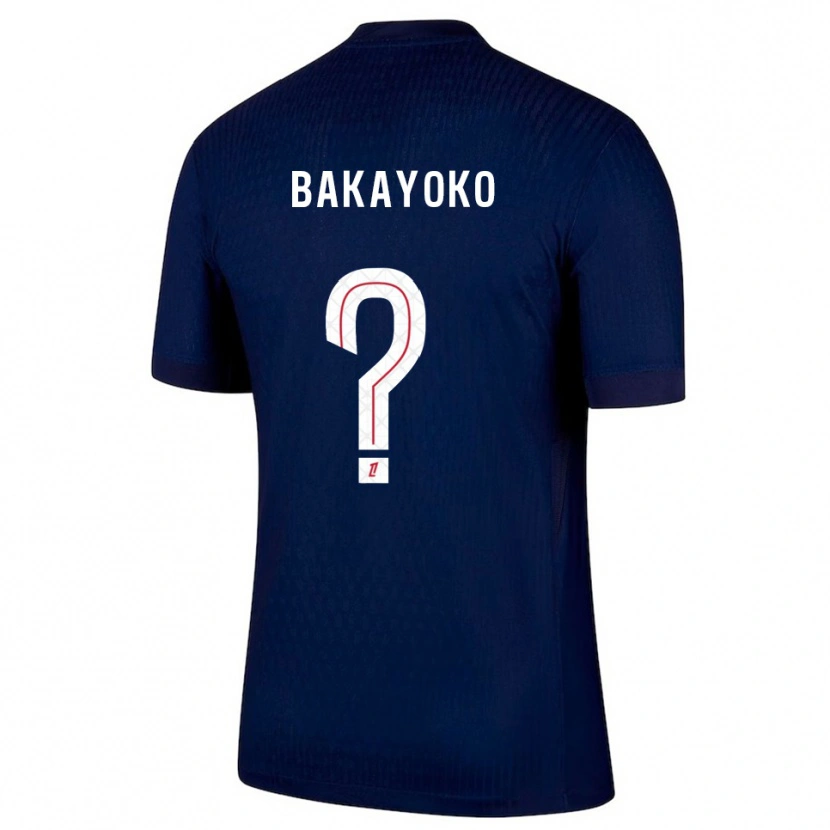 Danxen Kobiety Ibrahim Bakayoko #0 Granatowo-Czerwony Domowa Koszulka 2025/26 Koszulki Klubowe