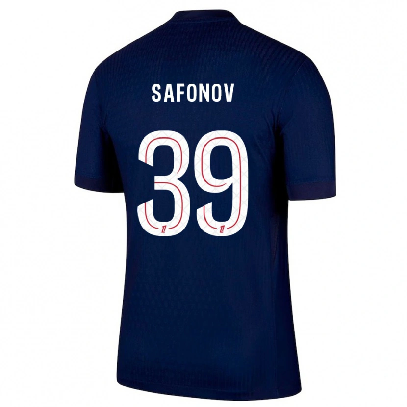 Danxen Kobiety Matvey Safonov #39 Granatowo-Czerwony Domowa Koszulka 2025/26 Koszulki Klubowe