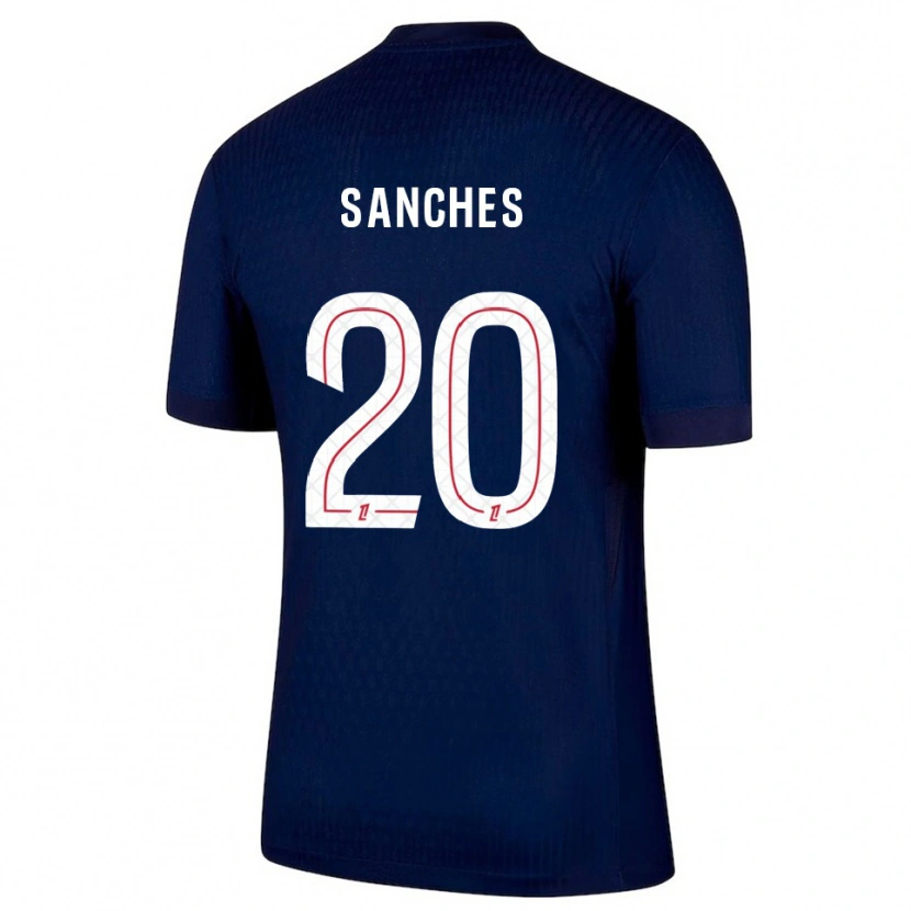 Danxen Kobiety Cédric Sanches #20 Granatowo-Czerwony Domowa Koszulka 2025/26 Koszulki Klubowe