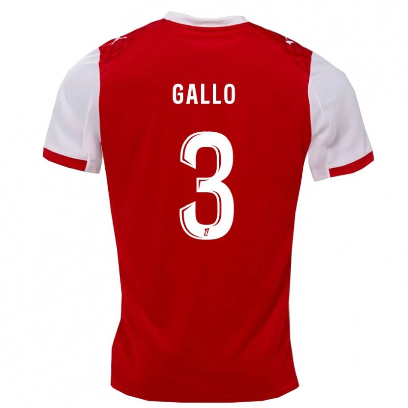 Danxen Kobiety Noan Gallo #3 Czerwono-Biały Domowa Koszulka 2025/26 Koszulki Klubowe