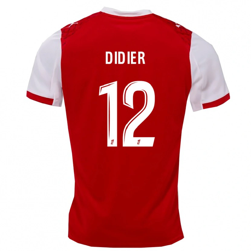 Danxen Kobiety Haïlé Didier #12 Czerwono-Biały Domowa Koszulka 2025/26 Koszulki Klubowe
