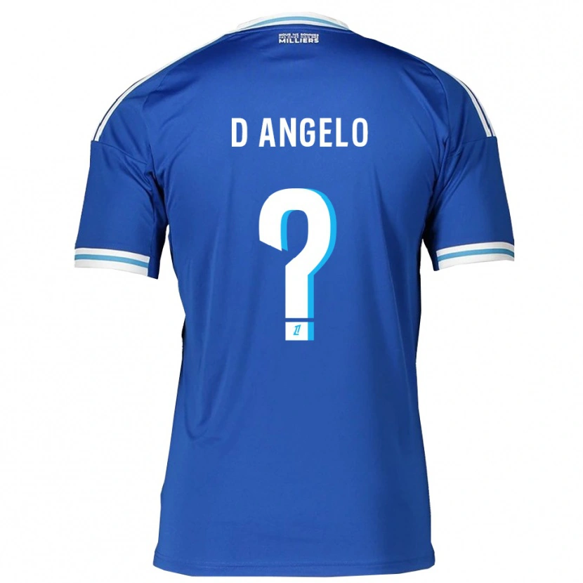 Danxen Kobiety Gianni D'angelo #0 Niebiesko-Biały Domowa Koszulka 2025/26 Koszulki Klubowe
