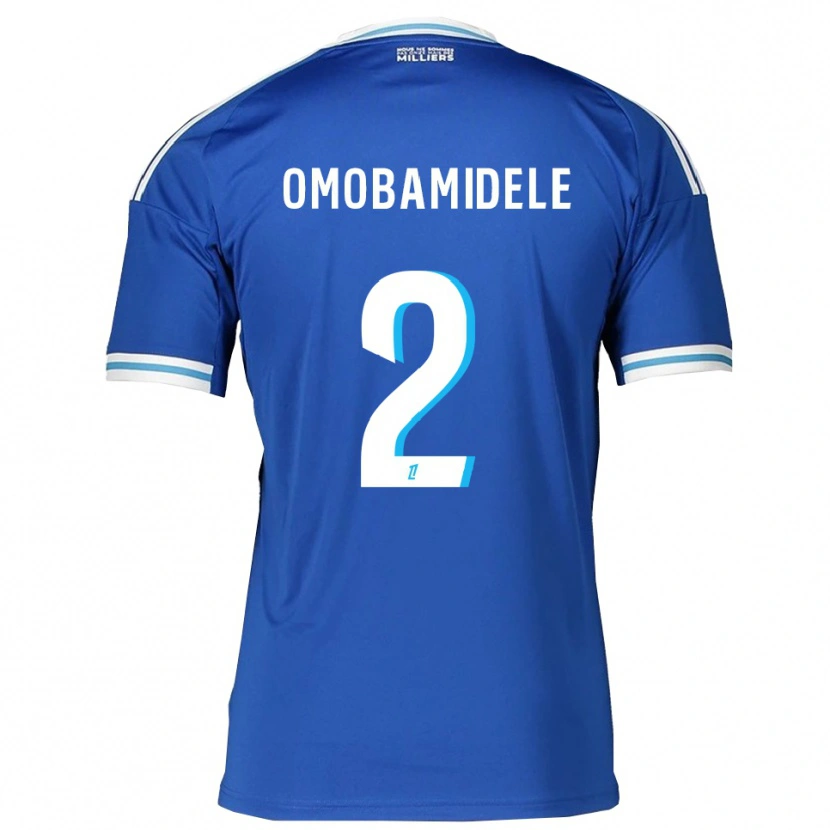 Danxen Kobiety Andrew Omobamidele #2 Niebiesko-Biały Domowa Koszulka 2025/26 Koszulki Klubowe