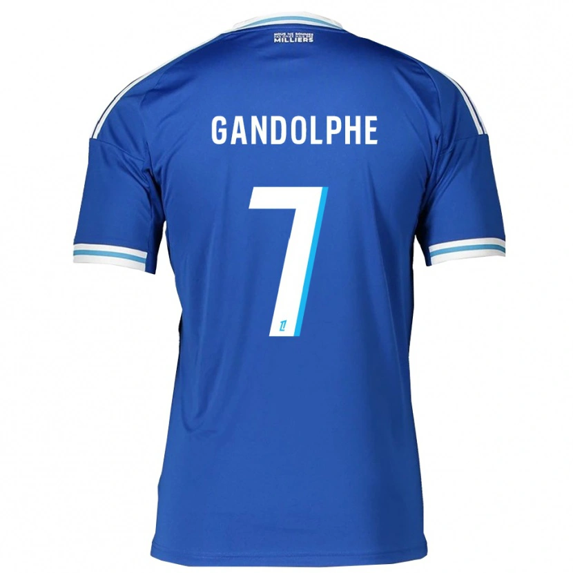 Danxen Kobiety Adrien Gandolphe #7 Niebiesko-Biały Domowa Koszulka 2025/26 Koszulki Klubowe