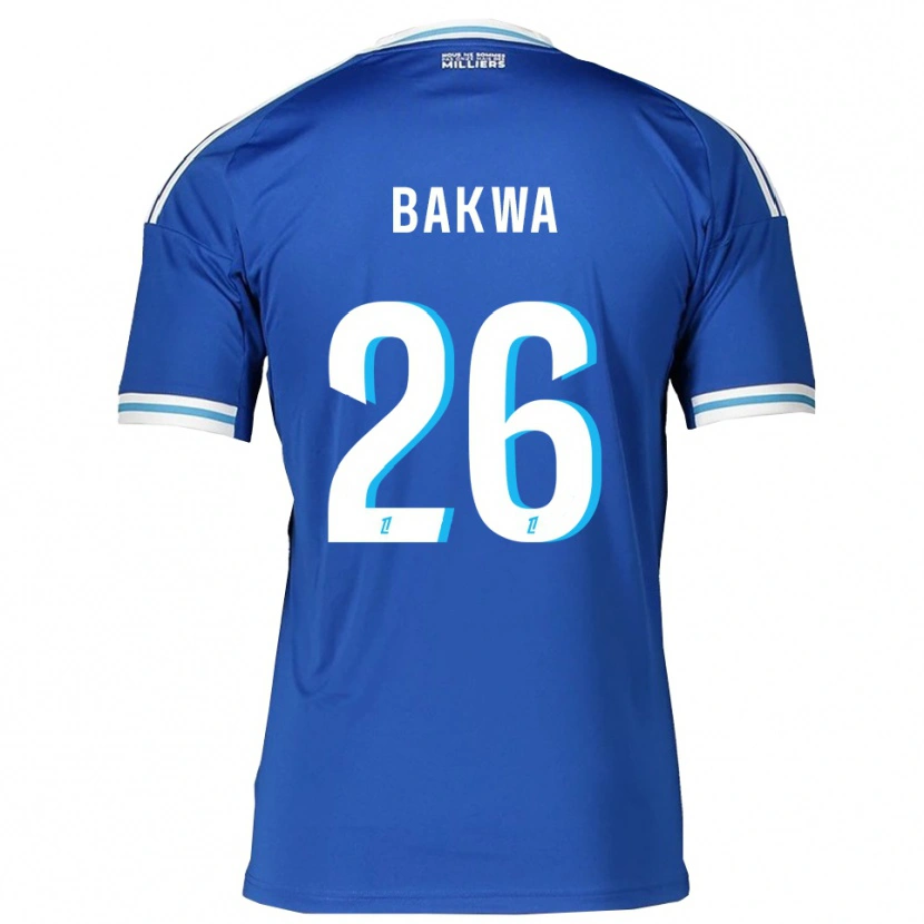Danxen Kobiety Dilane Bakwa #26 Niebiesko-Biały Domowa Koszulka 2025/26 Koszulki Klubowe