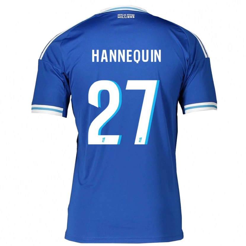 Danxen Kobiety Laurine Hannequin #27 Niebiesko-Biały Domowa Koszulka 2025/26 Koszulki Klubowe