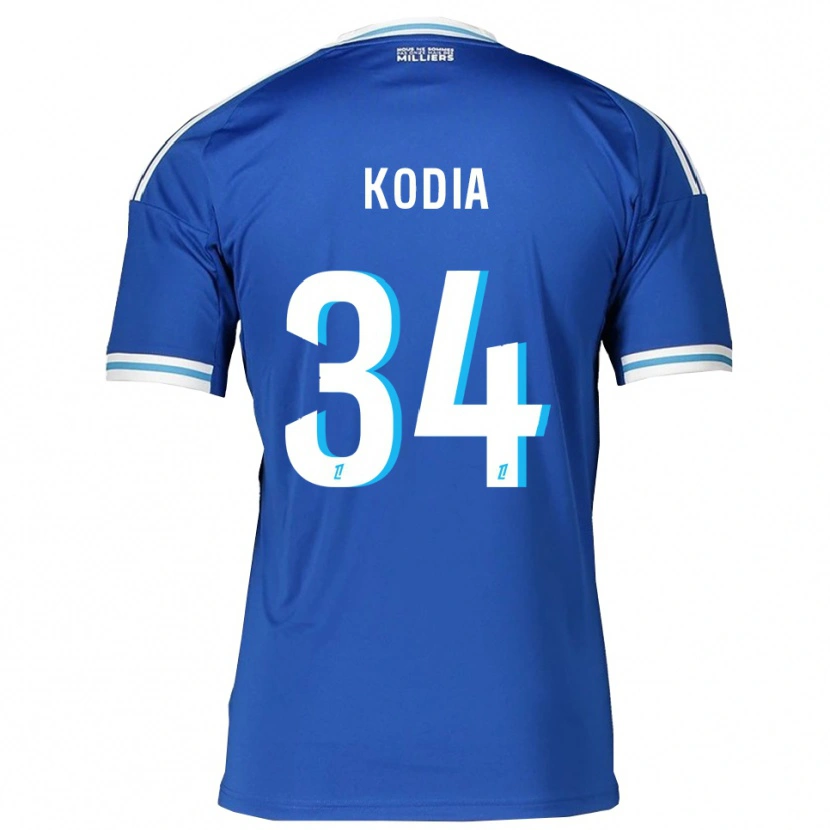 Danxen Kobiety Ghianny Kodia #34 Niebiesko-Biały Domowa Koszulka 2025/26 Koszulki Klubowe