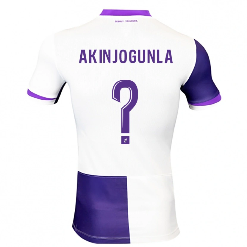 Danxen Kobiety Michaël Akinjogunla #0 Fioletowo-Biały Domowa Koszulka 2025/26 Koszulki Klubowe