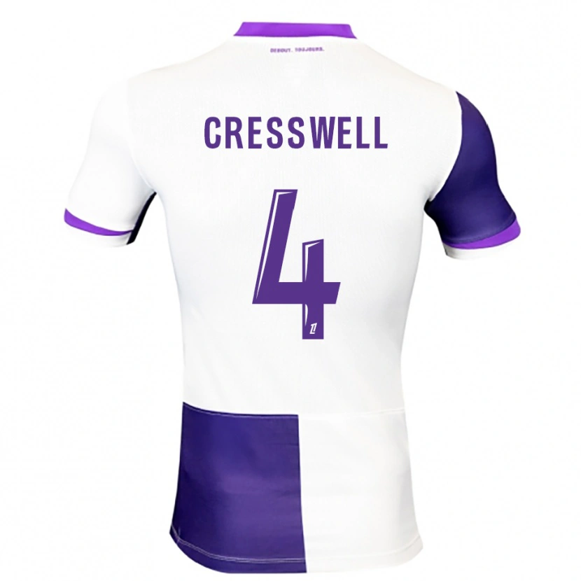 Danxen Kobiety Charlie Cresswell #4 Fioletowo-Biały Domowa Koszulka 2025/26 Koszulki Klubowe