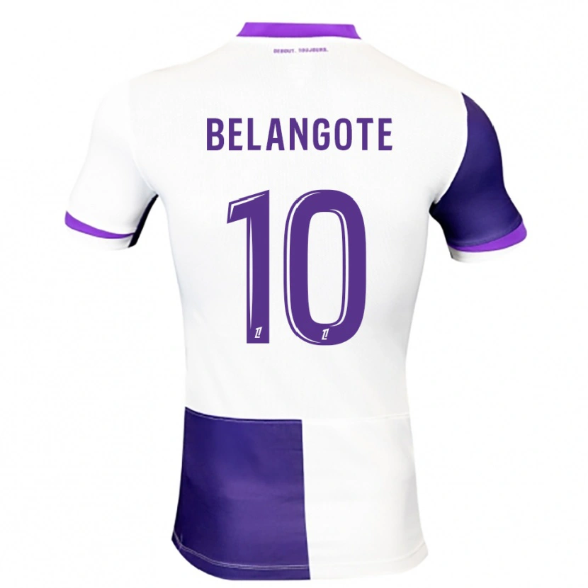 Danxen Kobiety Aël Belangote #10 Fioletowo-Biały Domowa Koszulka 2025/26 Koszulki Klubowe