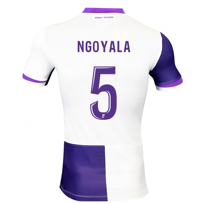 Danxen Kobiety Frédéric Efuele Ngoyala #5 Fioletowo-Biały Domowa Koszulka 2025/26 Koszulki Klubowe
