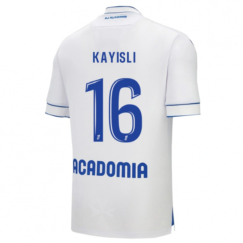 Danxen Kobiety Mehmet Kayisli #16 Biało-Niebieski Domowa Koszulka 2025/26 Koszulki Klubowe