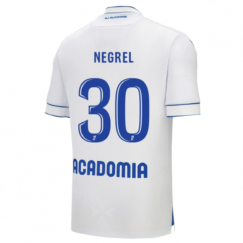 Danxen Kobiety Tom Negrel #30 Biało-Niebieski Domowa Koszulka 2025/26 Koszulki Klubowe