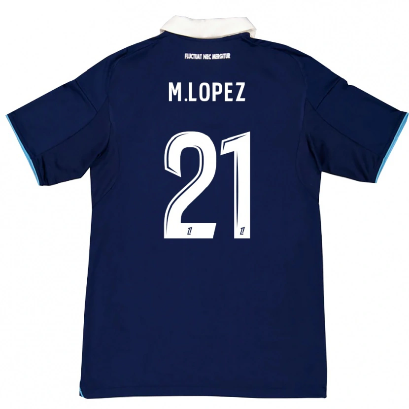 Danxen Kobiety Maxime Lopez #21 Ciemnoniebiesko-Biały Domowa Koszulka 2025/26 Koszulki Klubowe