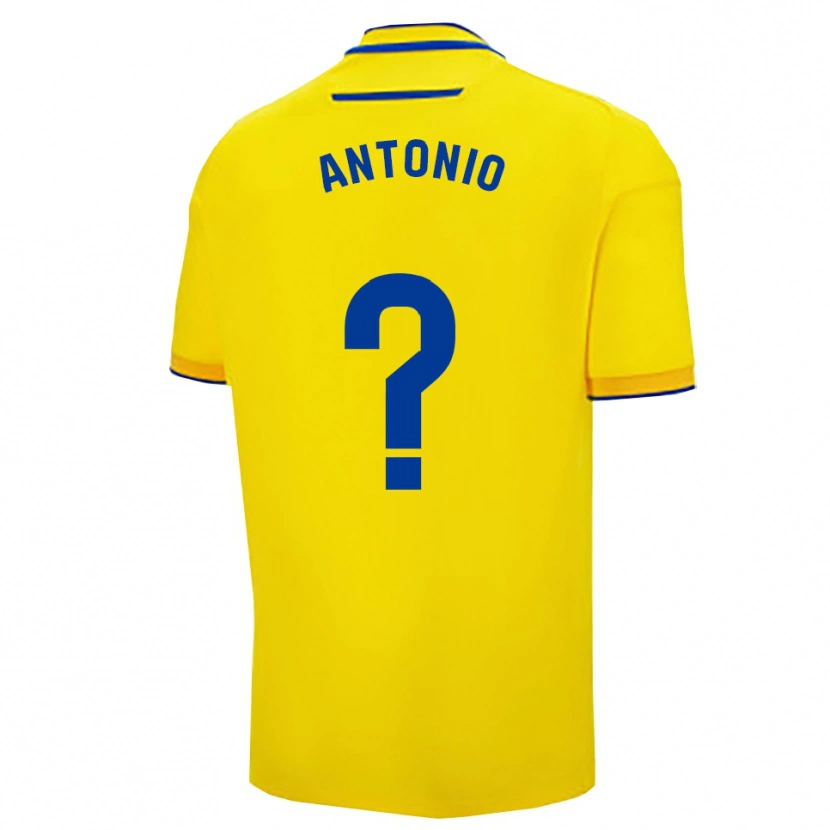 Danxen Kobiety Antonio Rodríguez #0 Żółto-Granatowy Domowa Koszulka 2025/26 Koszulki Klubowe