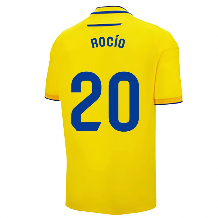 Danxen Kobiety Rocío Guerrero Macías #20 Żółto-Granatowy Domowa Koszulka 2025/26 Koszulki Klubowe